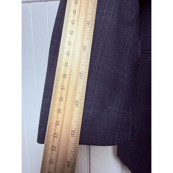 JOS A BANK Signature Gold Suit Men's 48R 42.5x30.5 Blue PLAID Check 100% Wool - Picture 11 of 16
